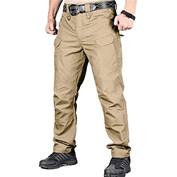 Mens Tactical Waterproof Hiking Military Outdoor Working Pants with Belt combat - Picture 12 of 16